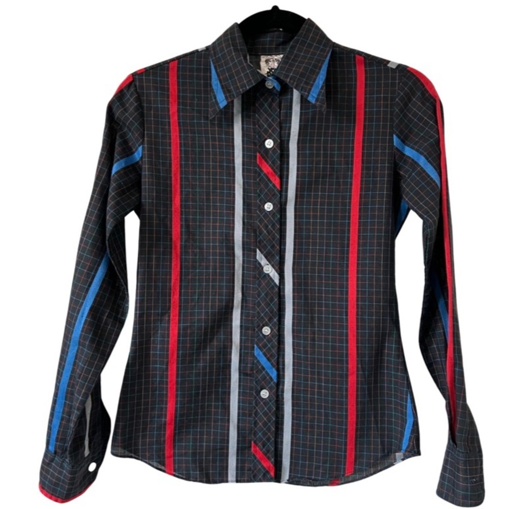 Vintage 1970s/80s Long Sleeve Striped Button Up